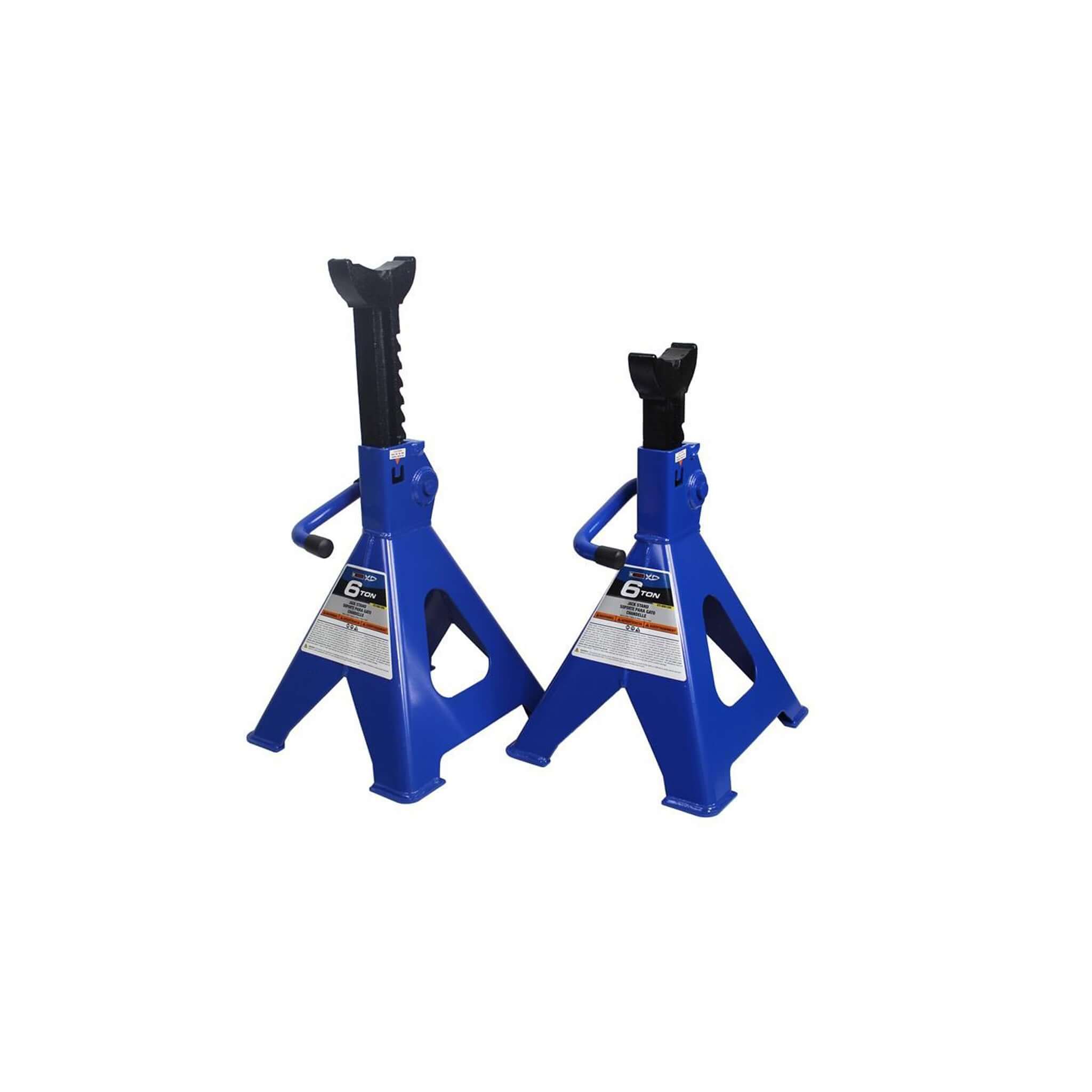K-Tool 6 Ton Jack Stands Pair 15.75" to 24" Lifting Range