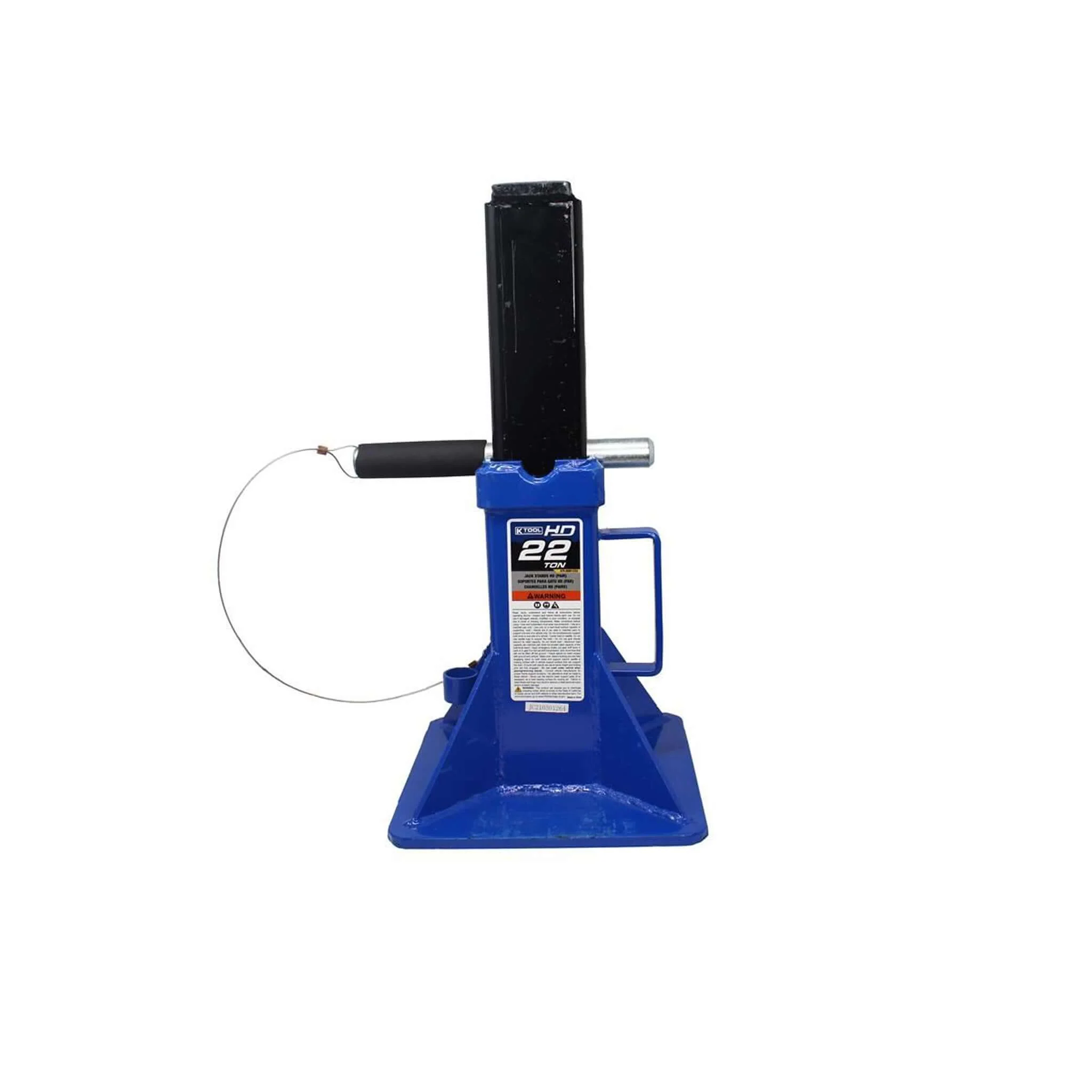K-Tool 22 Ton Heavy Duty Pin Style Jack Stands Pair 11.825" to 19.75"