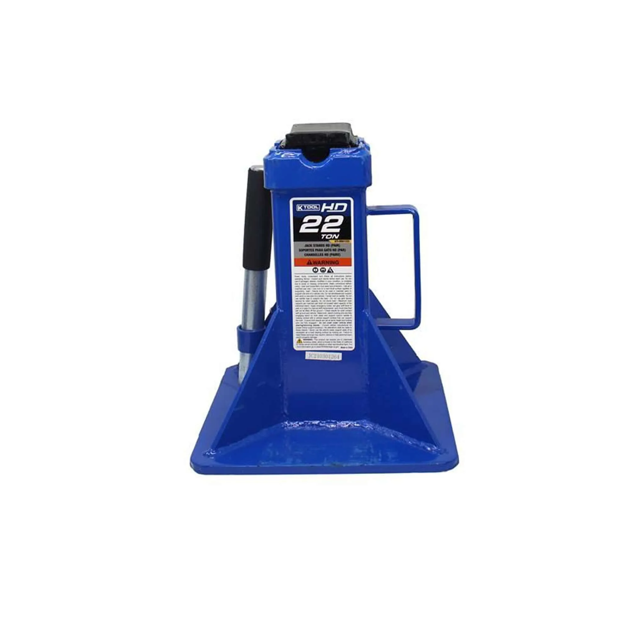 K-Tool 22 Ton Heavy Duty Pin Style Jack Stands Pair 11.825" to 19.75"