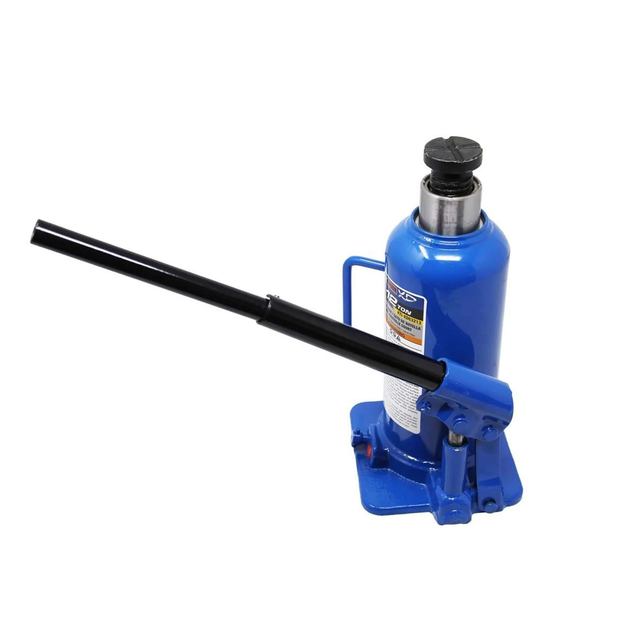 K-Tool 12 Ton Manual XD Bottle Jack 8.46" - 15.75" Lifting Range