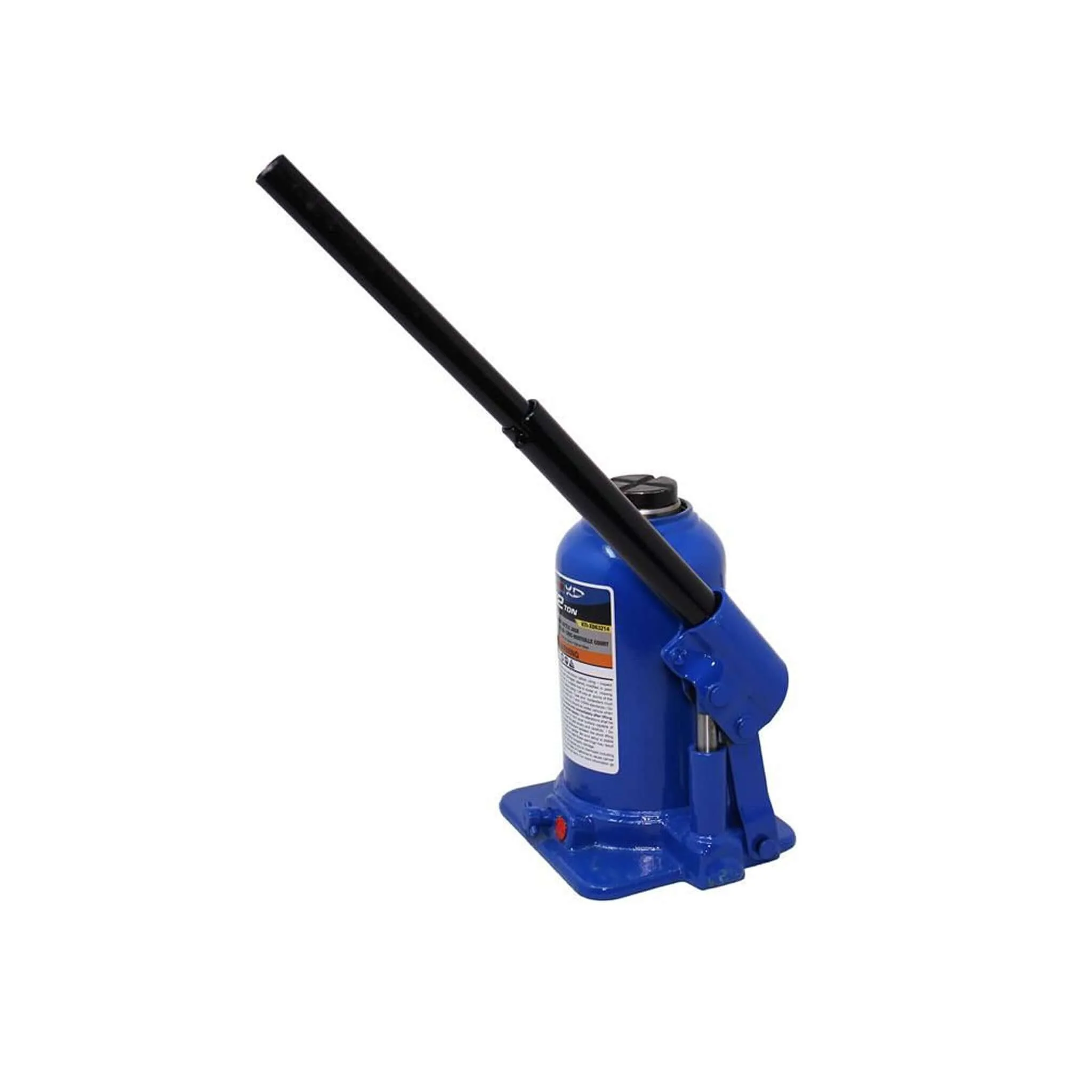 K-Tool 12-Ton Short Bottle Jack 7.48" - 13.78" Lifting Range Welded