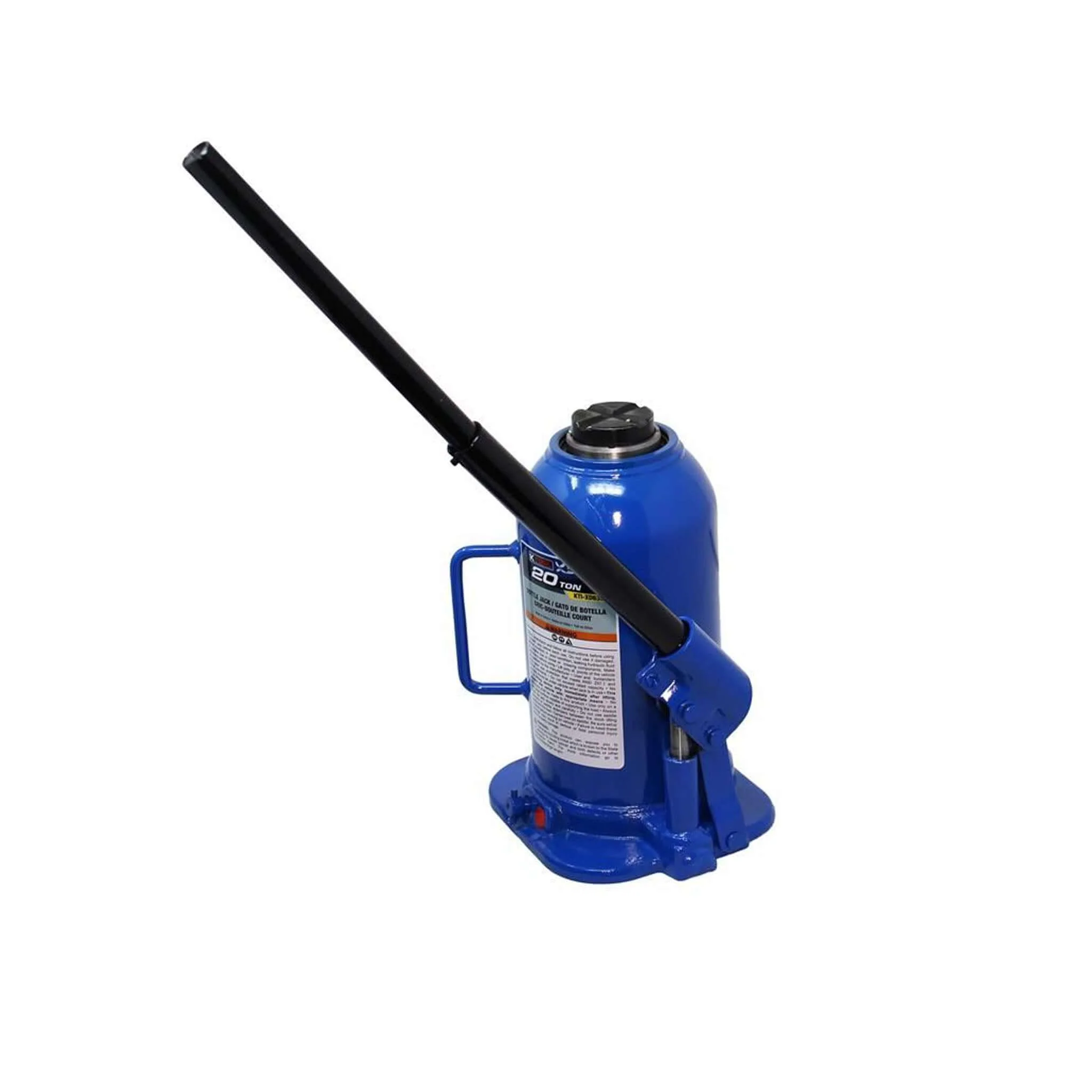 K-Tool 20-Ton Bottle Jack Welded 9.6" - 16.65" Lifting Range