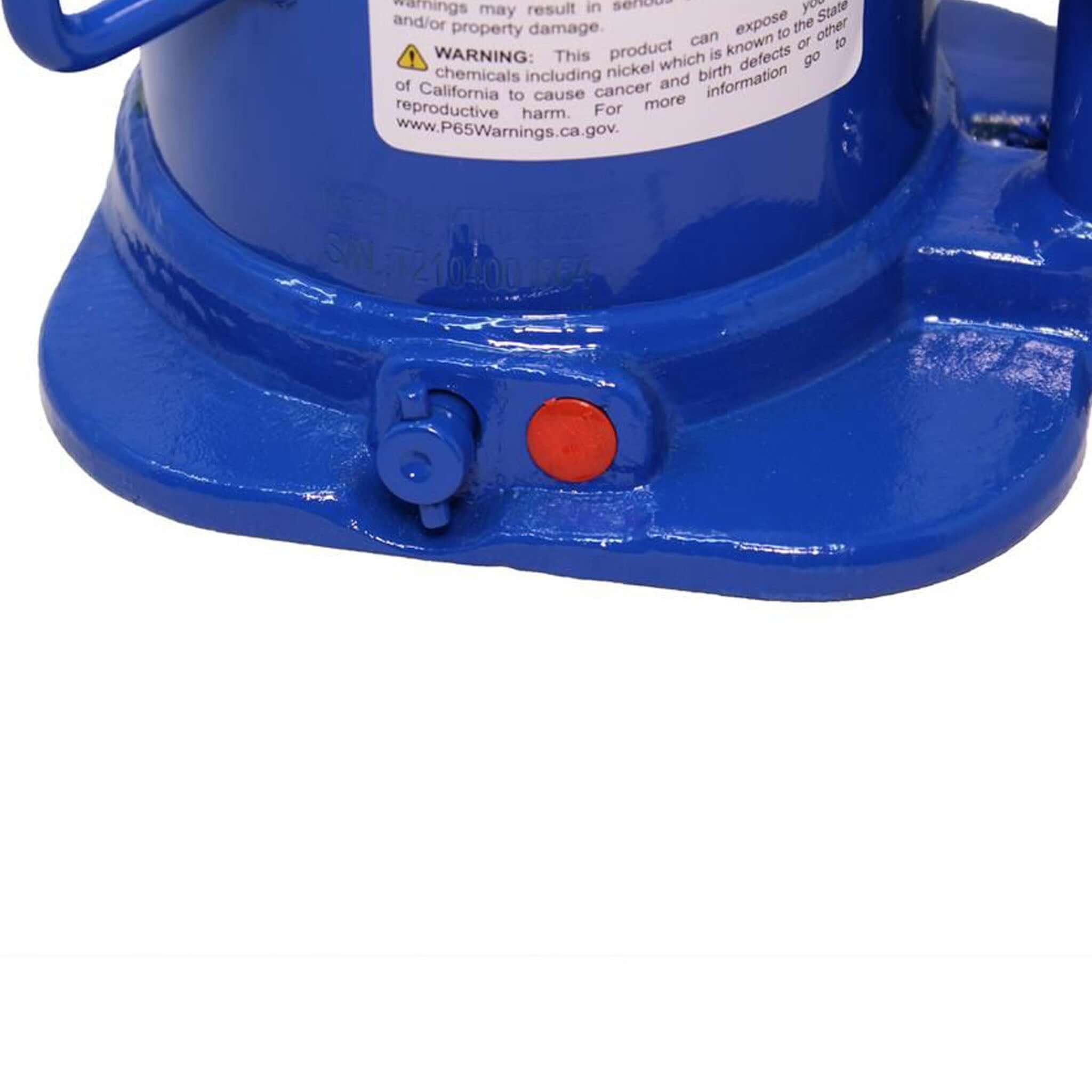 K-Tool 20-Ton Bottle Jack Welded 9.6" - 16.65" Lifting Range