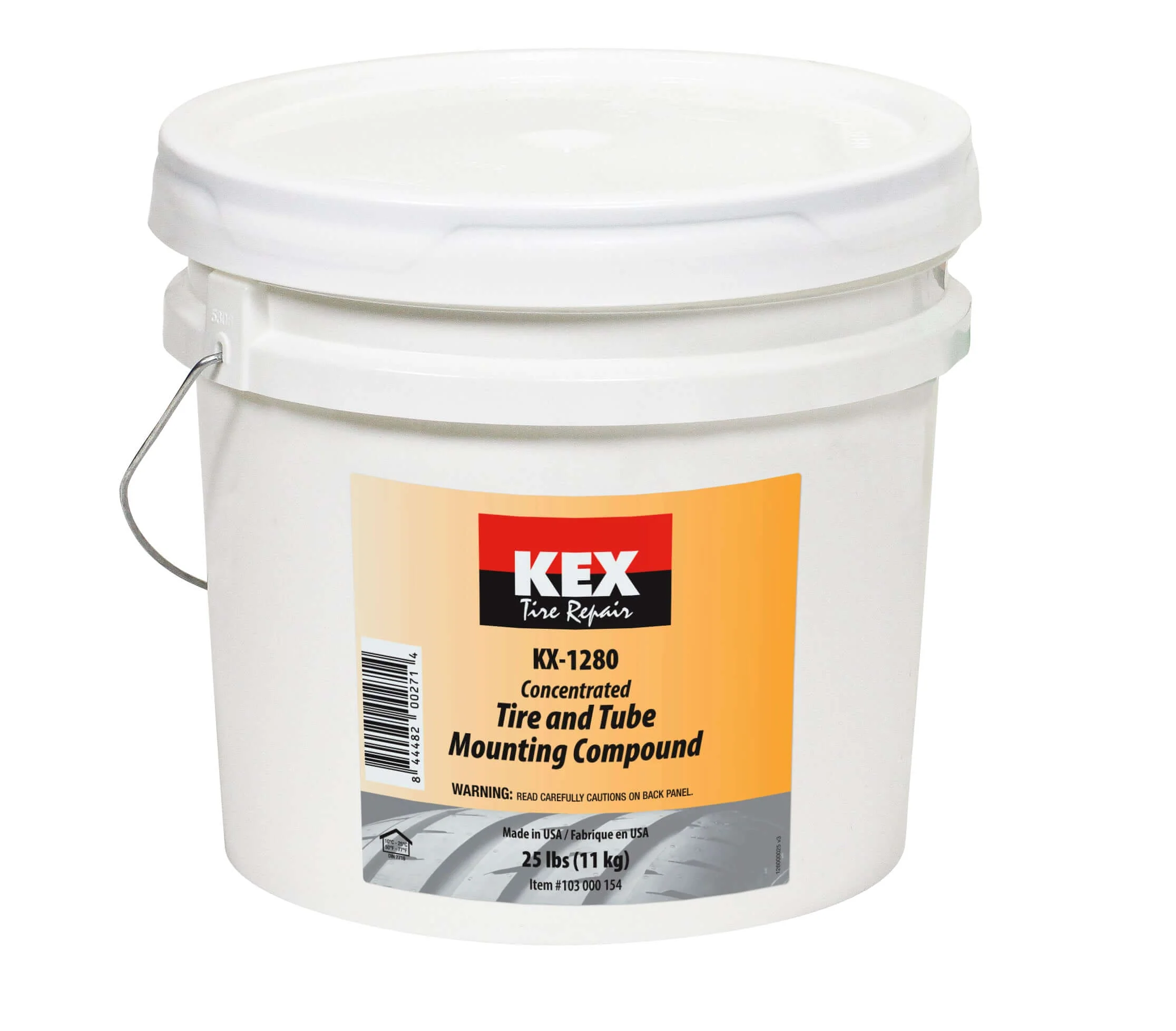 Kex 1280 Tire Mounting Lube Concentrated Tire and Tube Mounting Paste Brown 25 lb