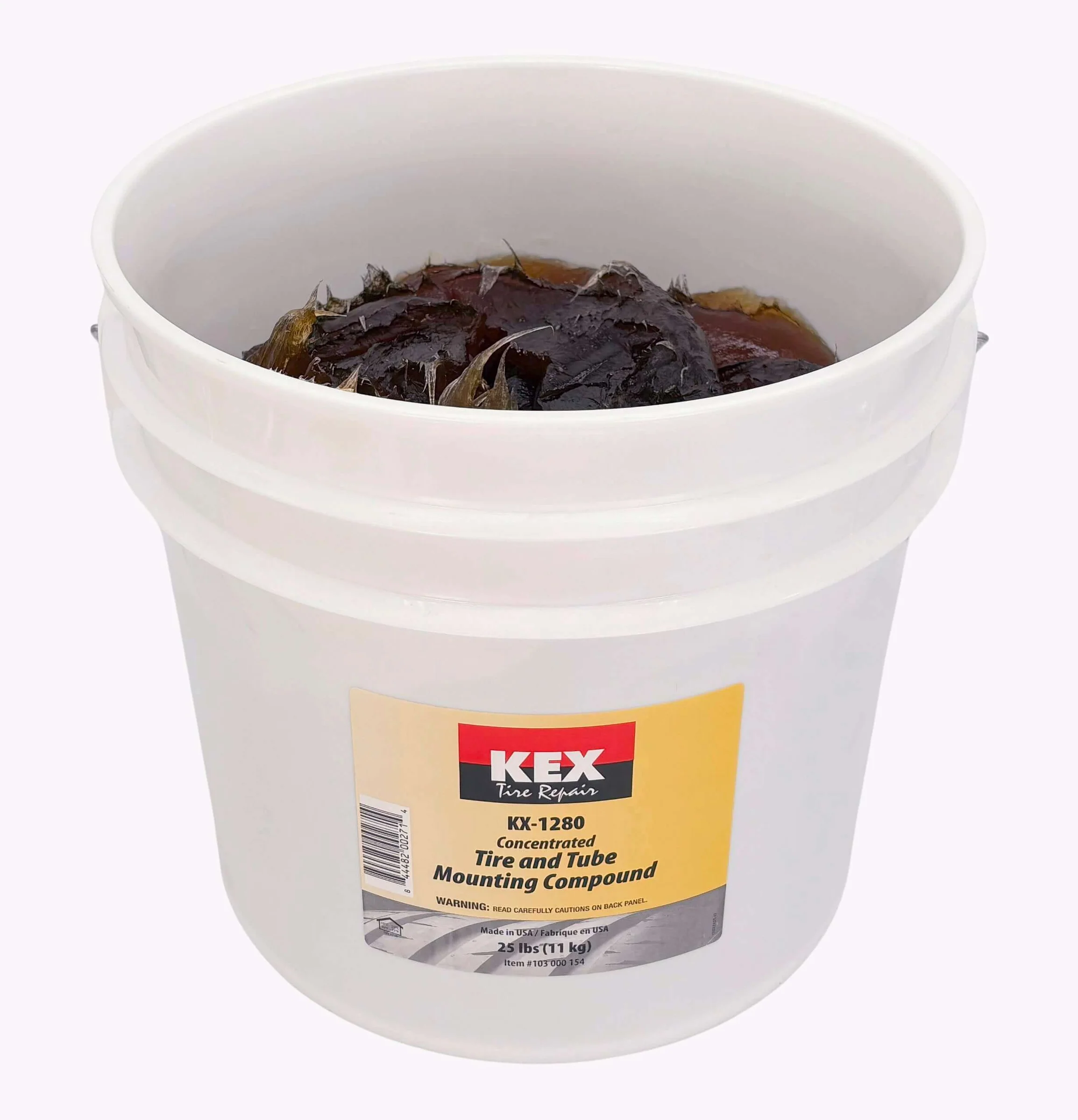 Kex 1280 Tire Mounting Lube Concentrated Tire and Tube Mounting Paste Brown 25 lb