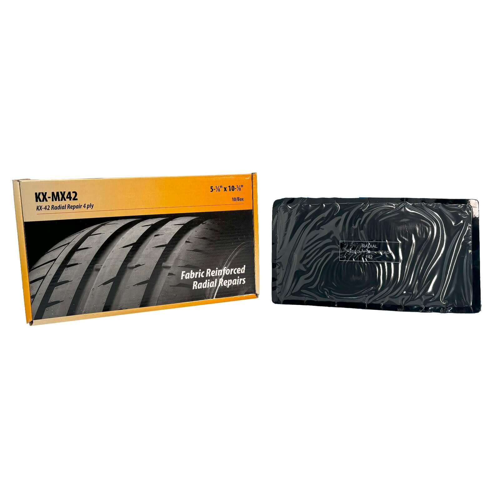 Kex MX42 Radial Tire Repair Unit 5" x 10" 2 Ply 10 Pack