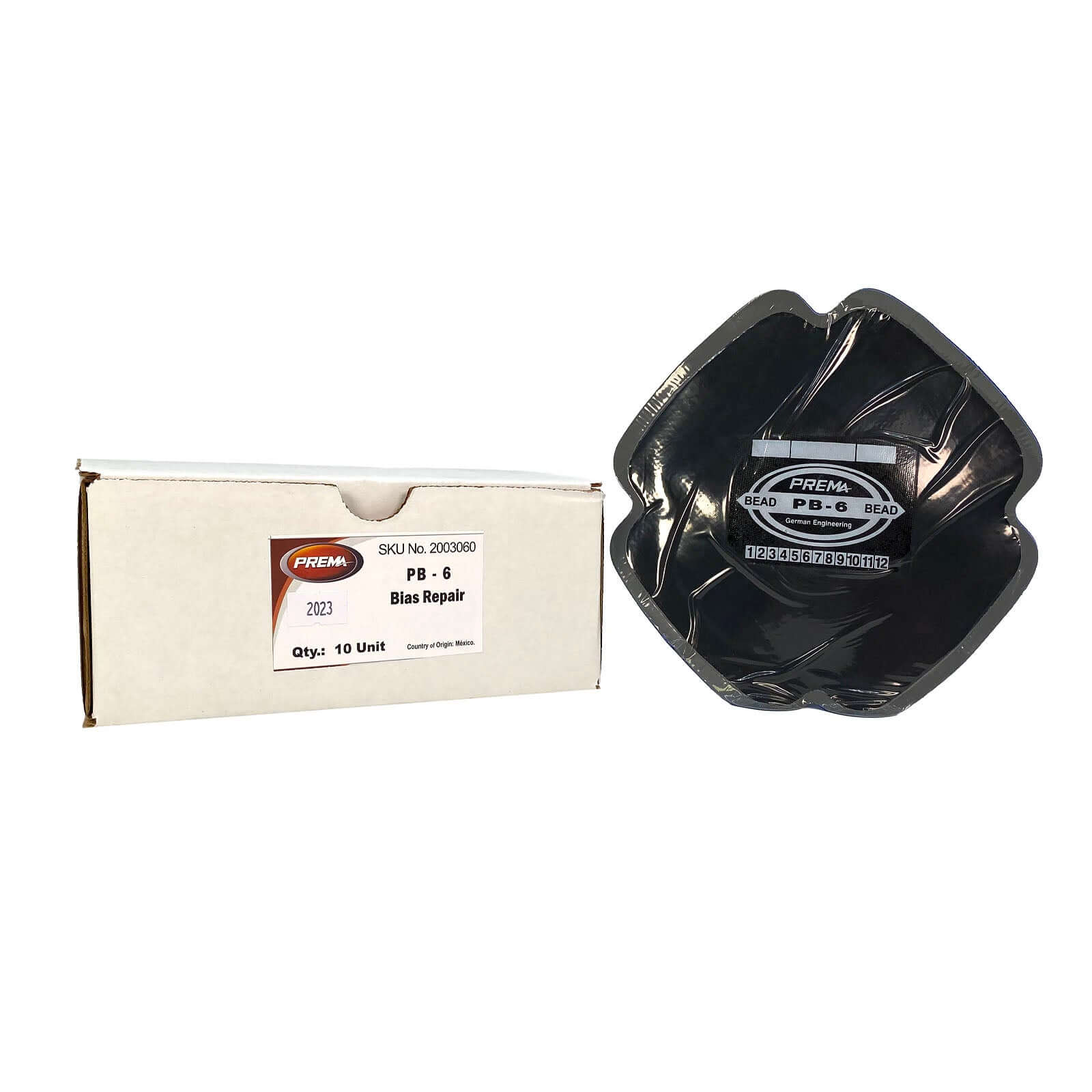 Prema PB-6 Bias Ply Tire Repair Unit 6-1/2" 4 Ply 10 Box