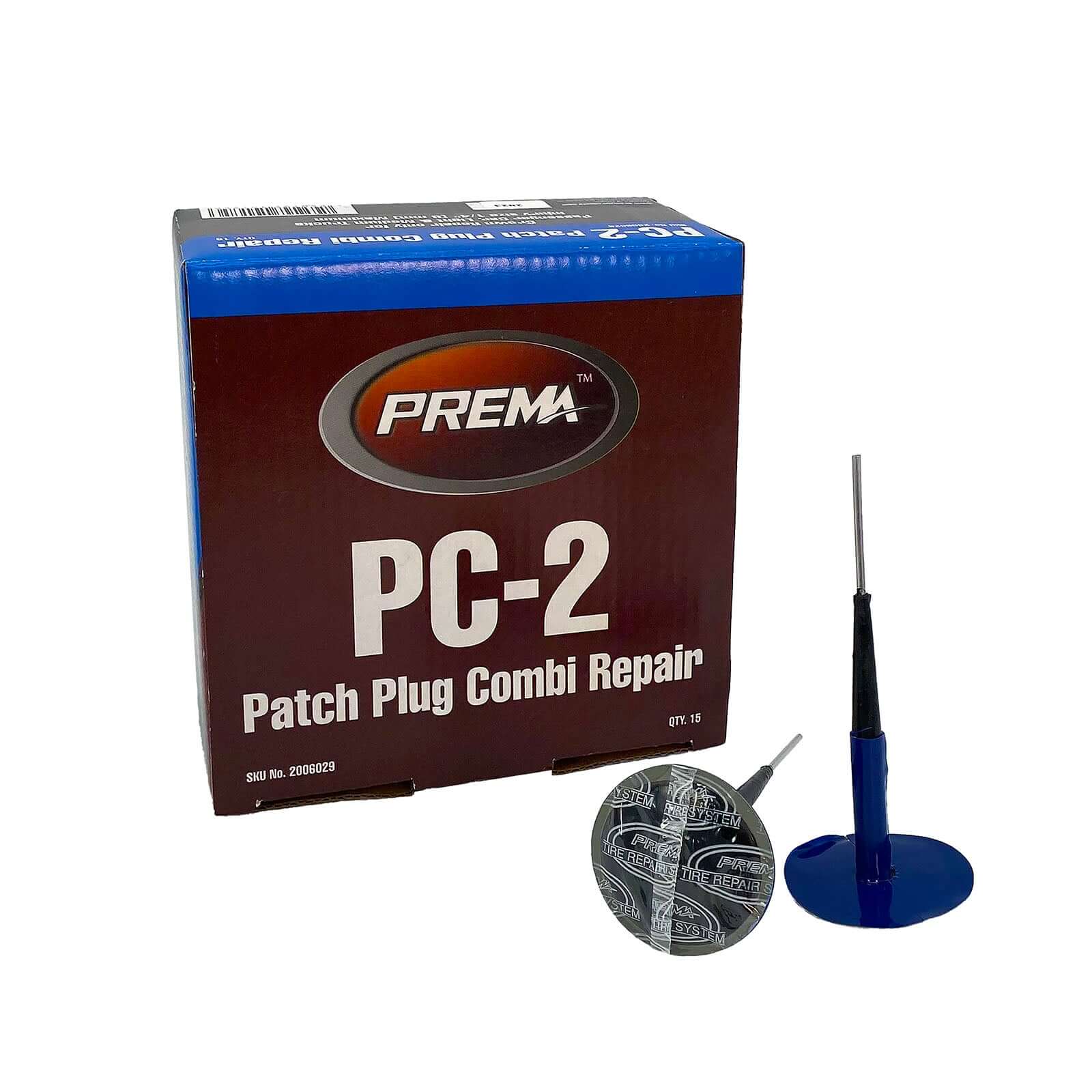 Prema PC-2 Combi-Unit Universal Lead Wire 1/4" Injury 1-7/8" RD Patch 15 Box