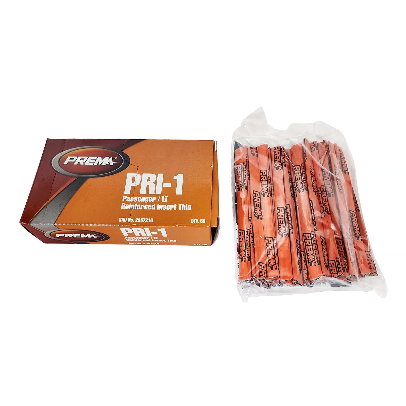 Prema PRI-1 Insert Repair 3-3/4" Long Thin Reinforced Orange Poly Wrapped 50 Box