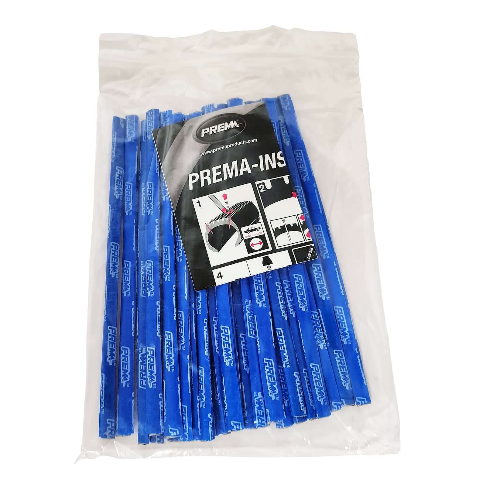 Prema PRI-4 Insert Repair, For 1/4" Hole, 7-1/2" Long, Reinforced Blue Poly Wrapped (25 bx)