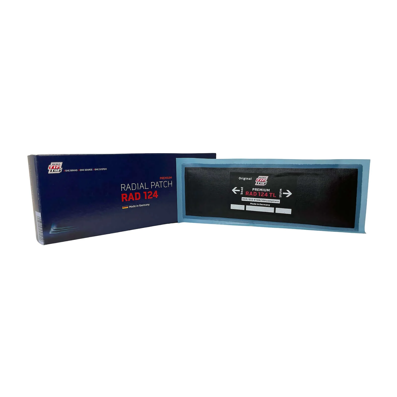 Rema RAD-124 Radial Repair Unit, 8-1/2"X3", 2 Ply (10 bx)