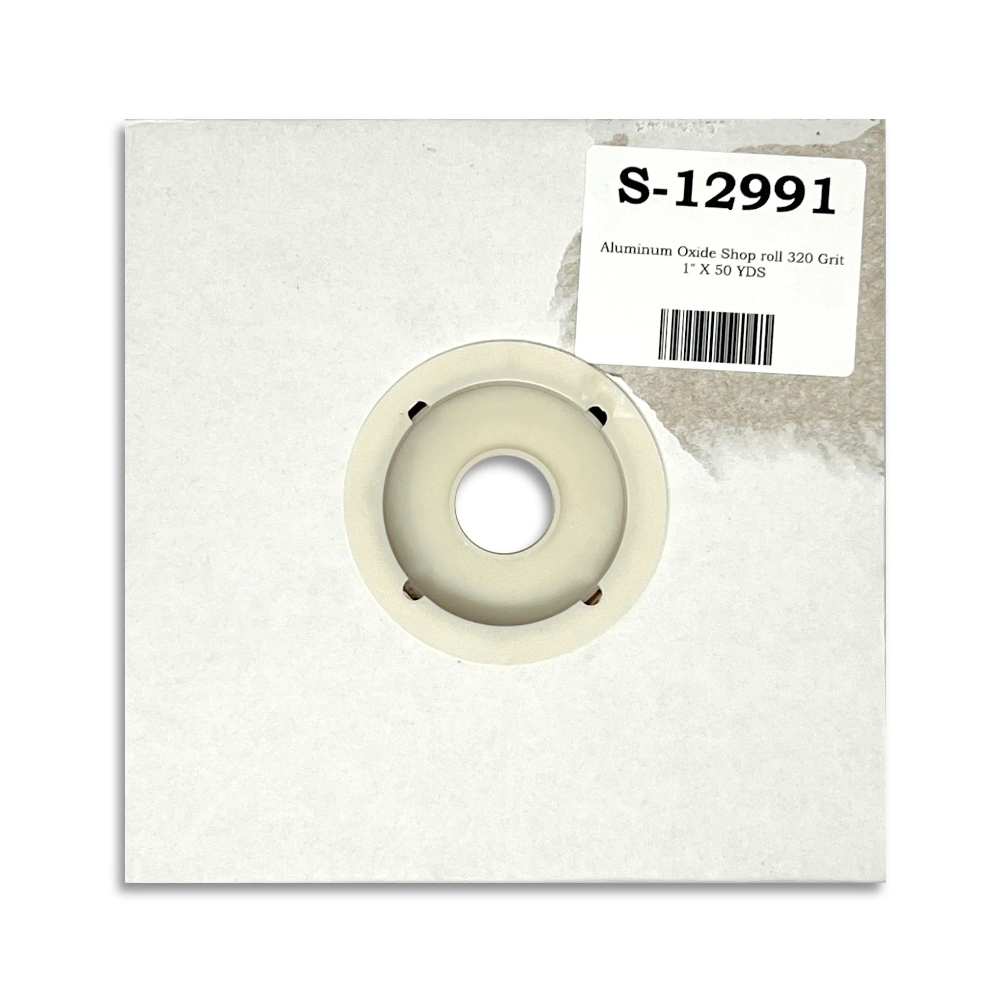 Aluminum Oxide Sandpaper Shop Roll 320 Grit 1" x 50 Yds