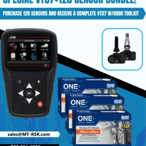 ATEQ VT57 TPMS Tool 120 Sensor Kit WiFi OBD2 Sensor Programming