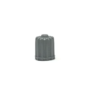 Gray Plastic TPMS Valve Caps 100pcs/Bag Tire Valve Stem Caps