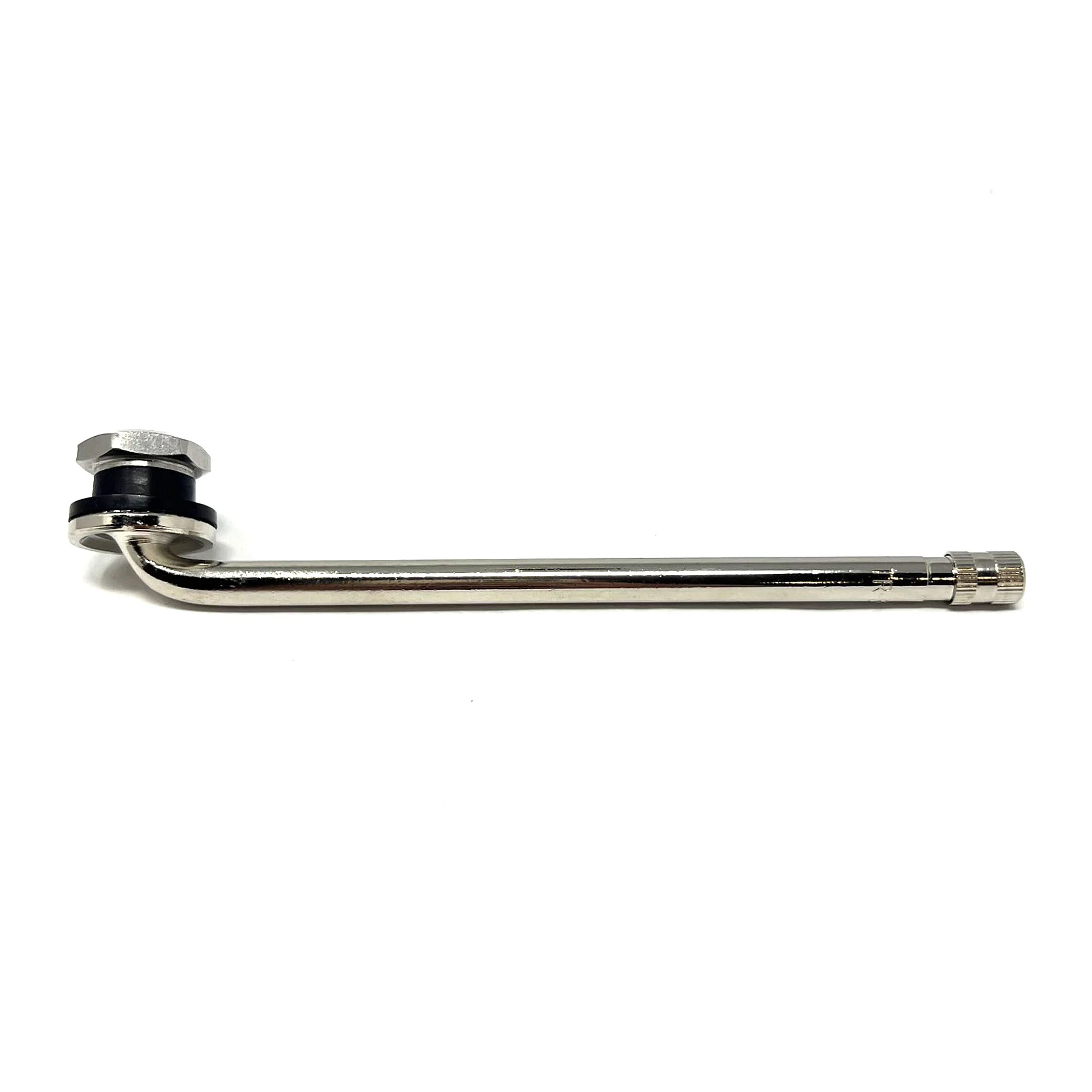 TR510 Clamp-In Metal Truck Tire Rim Valve 0.382" Bore 90? Bend 5.5" Long Bag of 50