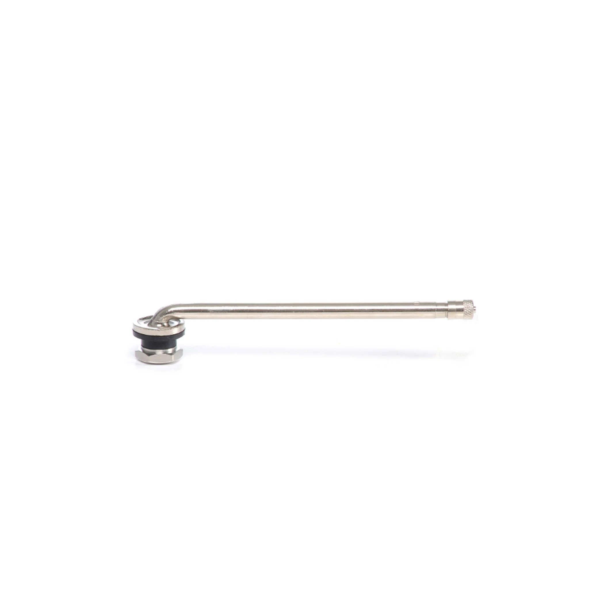 TR510 Clamp-In Metal Truck Tire Rim Valve 0.382" Bore 90? Bend 5.5" Long Bag of 50