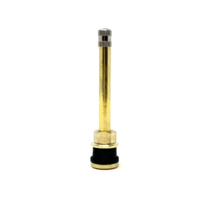 TR572 Clamp-In Metal Truck Tire Rim Valve 0.625" Bore Hole 3.75" Straight Bag of 50