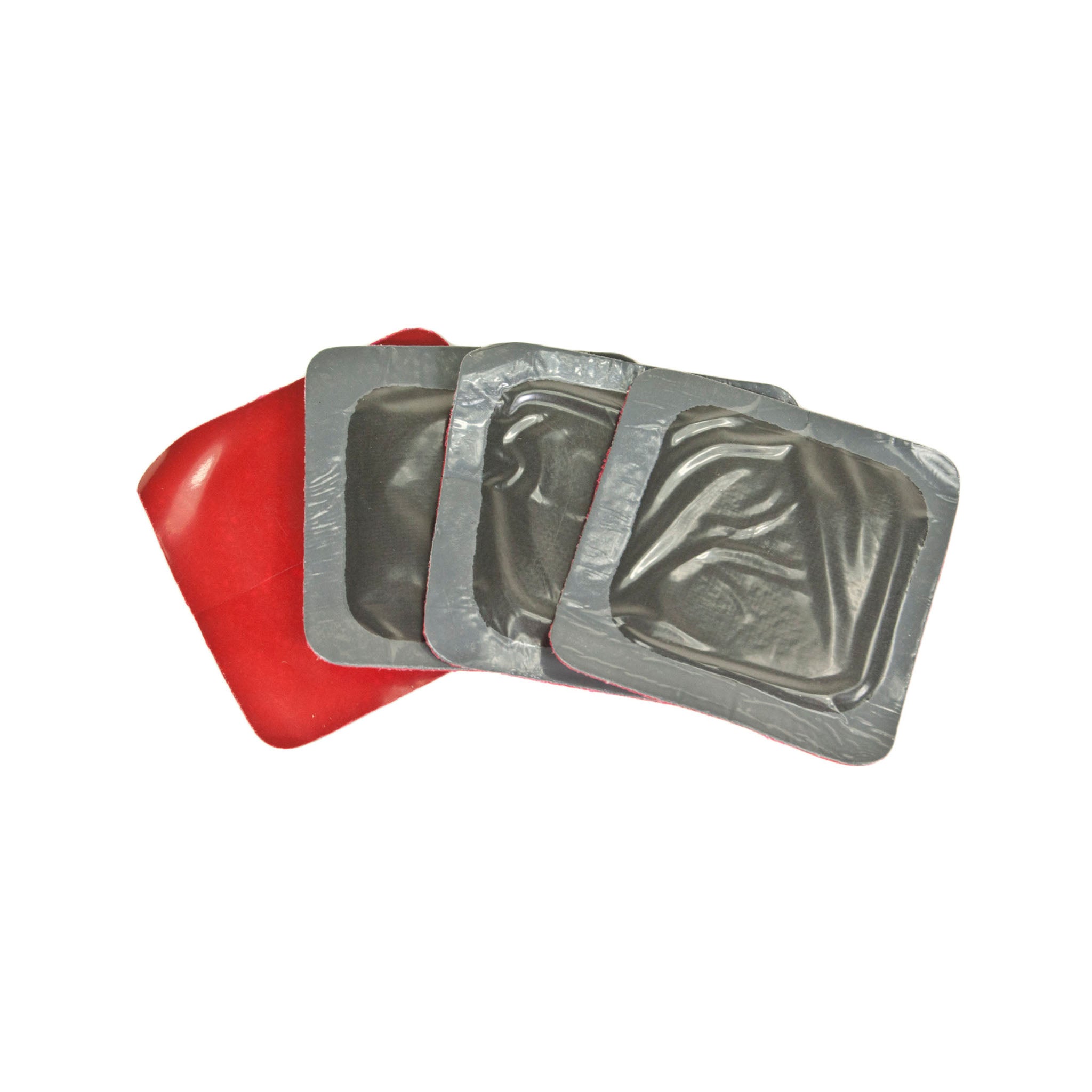 Square Universal Red Poly 2 1/8" 54MM Tire Repair Patch 30 per Box