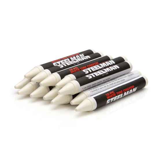 Steelman White Tire Marking Crayons Box of 12