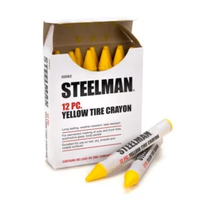 Steelman Yellow Tire Marking Crayons Box of 12
